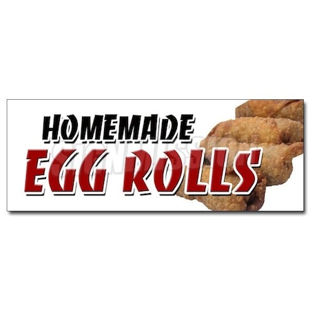 Signmission HOMEMADE EGG ROLLS DECAL sticker spring chinese freshly ground pork fried, D-36 Homemade Egg Rolls D-36 Homemade Egg Rolls
